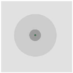 Cost friction raster as concentric rings